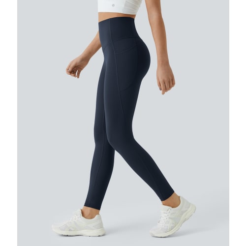 SoCinched High Waisted Tummy Control Side Pocket Shaping Training UltraSculpt Leggings