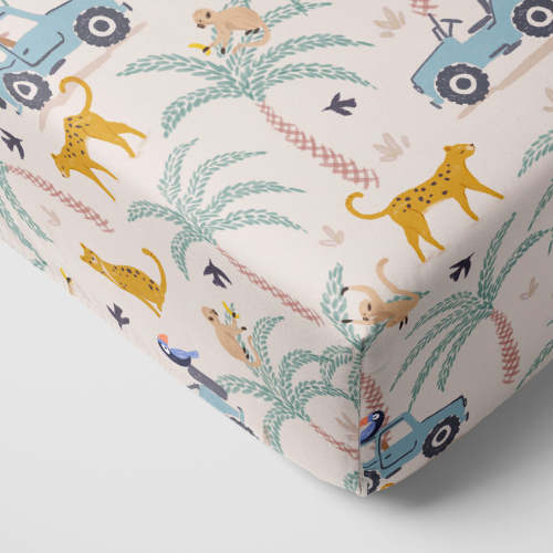Wild Escape Fitted Crib Sheet | Little Sleepies