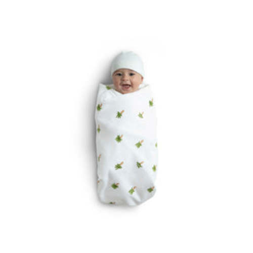 100% Cotton Flannel Baby Receiving Blankets - 4 Pack