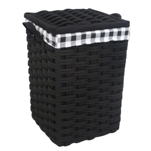 Floor Standing Laundry Hamper with Printed Buffalo Check Liner, Extra Large