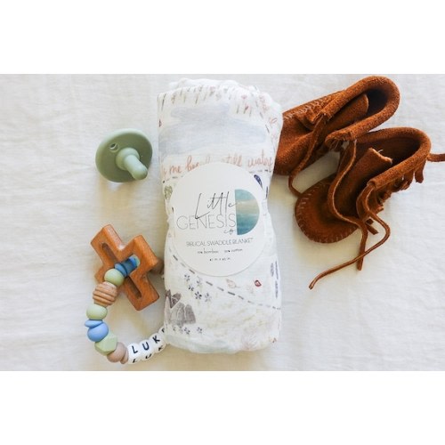 Psalms 23 Muslin Swaddle-baby Blanket-bamboo/cotton Blend - Etsy