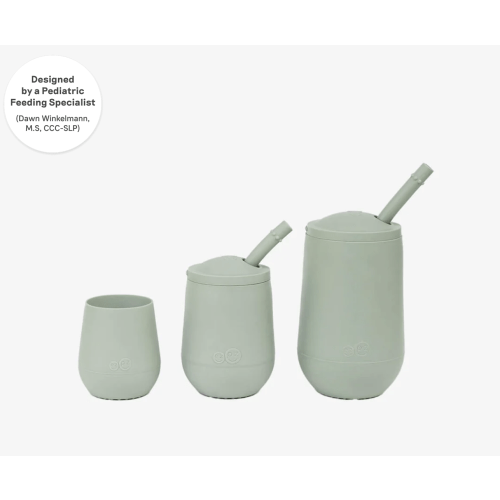 Developmental Cup Set by ezpz / Cup & Straw Training Set for Toddlers