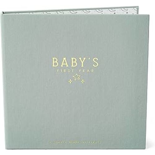 Lucy Darling Baby Memory Book, Luxury First 5 Years Journal & Photo Album for Baby Boy or Girl, Unique Keepsake Baby Books, Gender Neutral Memories & Milestone Book, Pregnancy Gifts (Celestial Skies)