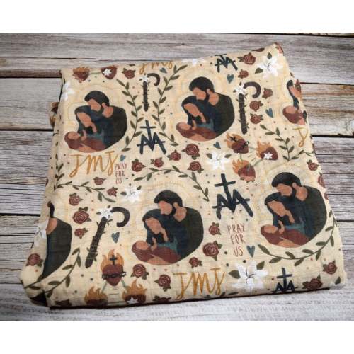 Catholic Swaddle Blanket - Holy Family