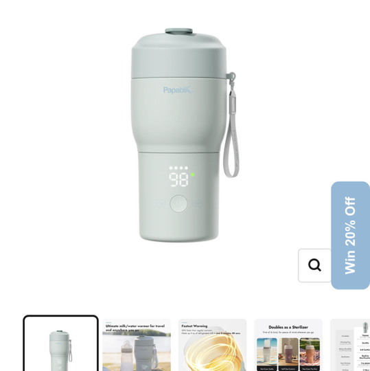 Papablic Portable Bottle Warmer & Sterilizer Pro
