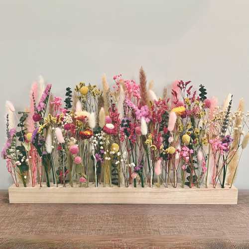 Dried Flower Bouquet Bar trockenblumen preserved flower arrangement wildflower vase everlasting home decor eternity floral wall art