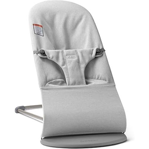 BabyBjörn Bouncer Bliss, Woven Mélange, Light Grey