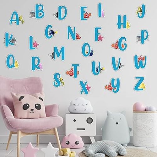 Seyal® Findng Nmo A - Z Alphabet Wall Sticker