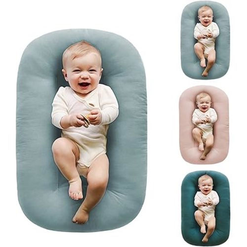 Baby Lounger,Baby Lounger Pillow,Baby Lounger 0-24 Months,Baby Lounger for Newborn (Fog Blue)