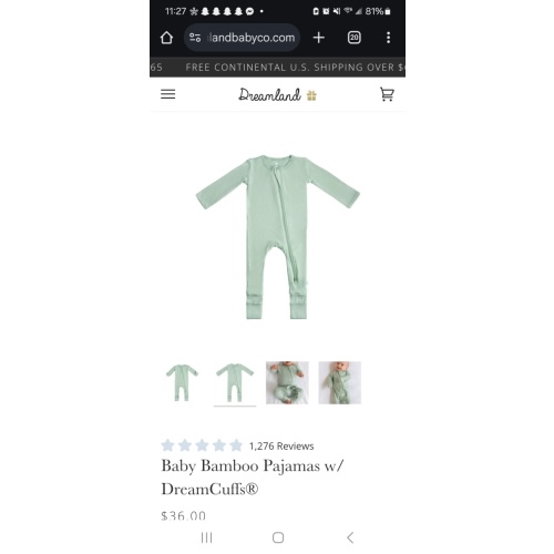 Baby Bamboo Pajamas: Bamboo PJs for 0-24 Month Babies | Dreamland Baby