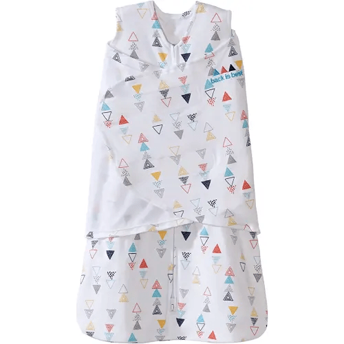 HALO Sleepsack Swaddle, 100% Cotton, Triangle Neutral, Multi, Small