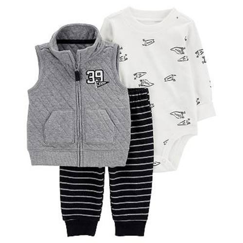 Baby Boy Carter's 3-Piece Quilted Sports Little Vest Set