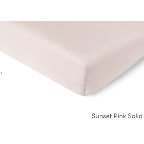 Breathable, Organic Cotton Sheets (2-pack) - Standard / Sunset Pink Solid