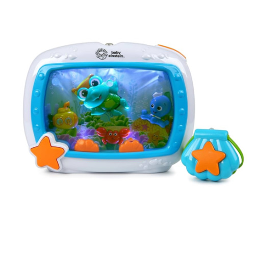 Baby Einstein Sea Dreams Soother Musical Crib Toy and Sound Machine, Newborn and up