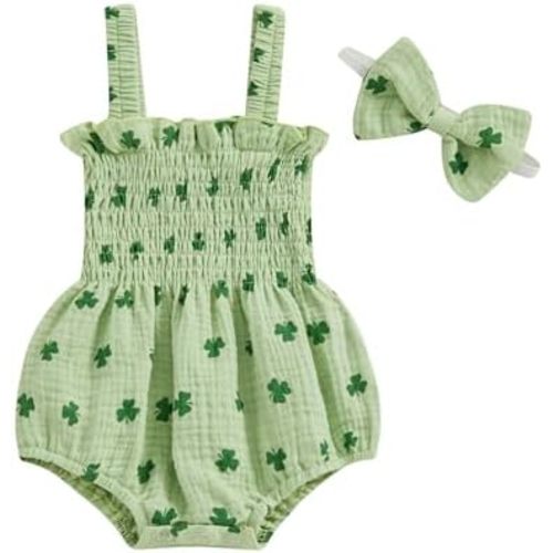 Cute Baby Girl Outfit Sleeveless Romper Breathable Ruched Bodysuit Comfy Outfits Baby Girl Summer Clothes