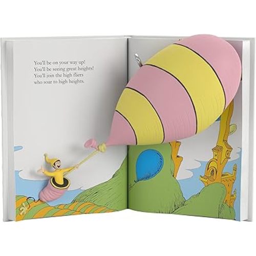 Hallmark Keepsake Christmas Ornament, Dr. Seuss's Oh, The Places You'll Go! Book, Gifts for Dr. Seuss Fans
