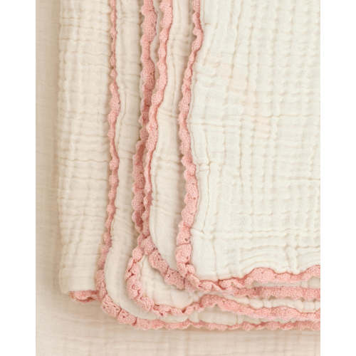 Soft, Heirloom Lace Baby Blanket | Organic Cotton Gauze | Willaby – willaby