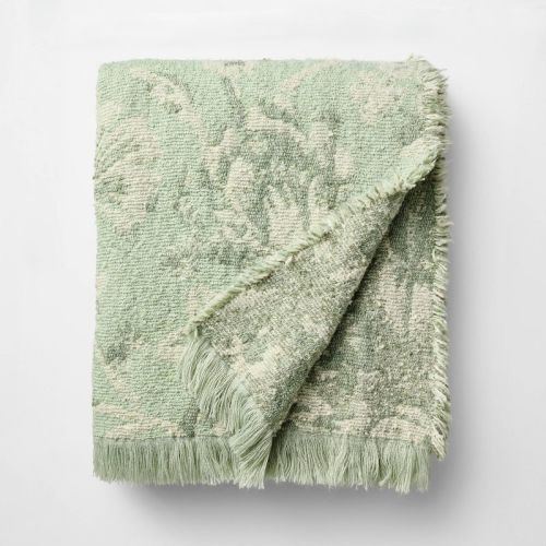 Easter Throw Jacquard Floral Green - Threshold™ Design with Studio McGee