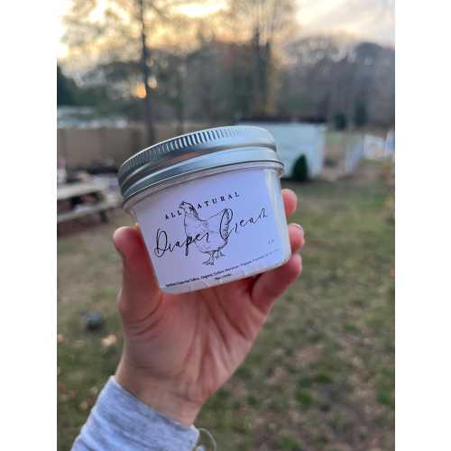 All Natural Diaper Cream Grassfed Tallow Product For Baby Handmade Nontoxic Baby Shower Gift Unscented 2 or 4 oz
