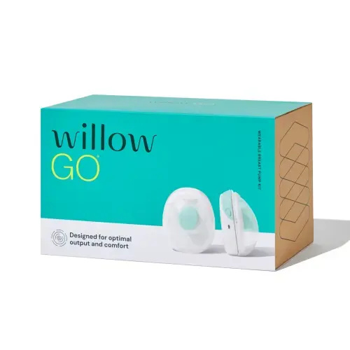 Willow Go Wearable Hands-Free, Cord-Free Electric Breast Pump - Double