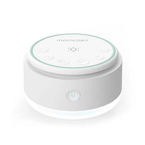 Momcozy Sound Machine for Baby-20 Soothing Sounds & Touch Light Portable White Noise for Kids & Adults for Sleeping Timer and Memory | Ideal Travel Companion & Nursery Must-Have & Outing | Shower Gift - Cold Light