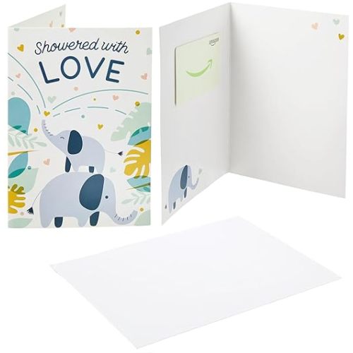 Amazon.com Gift Card in a Baby Greeting Card (Various Designs) - Baby Elephant Greeting Card