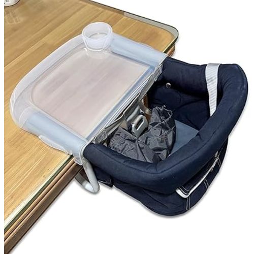 Baby Dining Tray Baby Feeding Tray for Inglesina Fast Table Chair Portable Baby Dining Chair Tray for Baby Toddler Perfect for Meal (Clear)