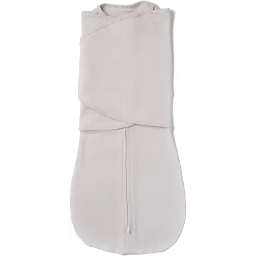 LullaBaby "Double Dream Swaddle: Exclusive Dual Wing Design, Pediatrician-Endorsed, Ultra-Soft Cotton, 0-2 Months, 6-14 lbs - White Sand