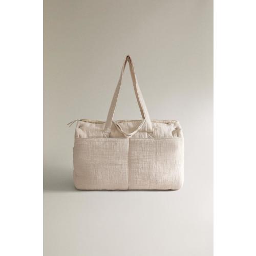 COTTON DIAPER BAG WITH A MOON