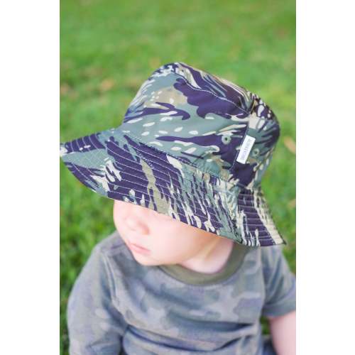 Kids Tiger Camo Reversible Bucket Hat