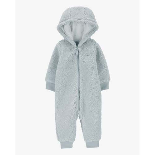 Baby Hooded Sherpa Jumpsuit - Carter's | Carter's