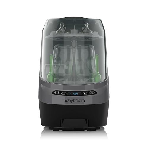 Baby Brezza Bottle Washer Pro - Baby Bottle Washer, Sterilizer + Dryer - All in One Machine Cleans Baby Essentials, Bottles + Pump Parts – Appliance Replaces Bottle Brushes & Drying Racks, Charcoal