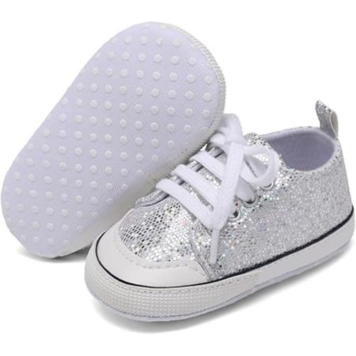 Unisex Baby Girls Boys Shoes Infant Soft Sole Canvas Newborn First Walkers High Top Anti-Slip Sneakers