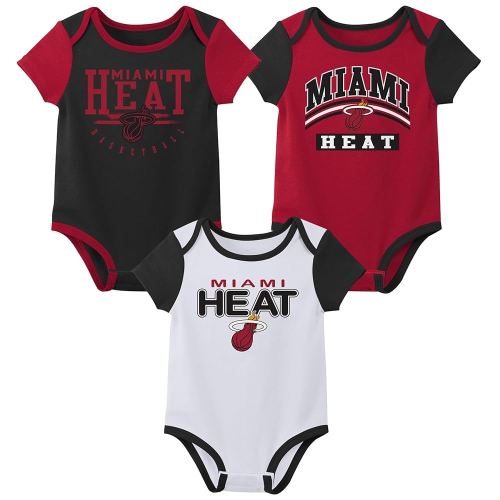Outerstuff NBA Teams Newborn Baby and Infant Short Sleeve Bodysuit Variety 3-Pack (0-18m)