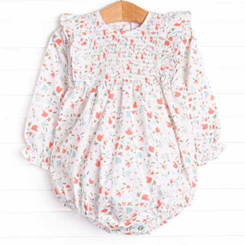 Be Mine Blossoms Bubble, Green – Stitchy Fish - 12M