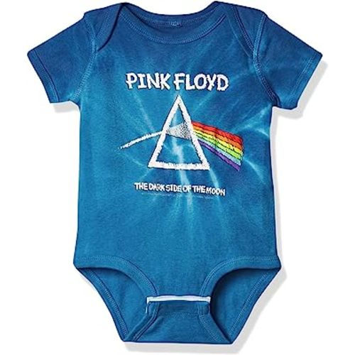 Liquid Blue baby-girls Pink Floyd Dark Side Chalk OnesieT-Shirt