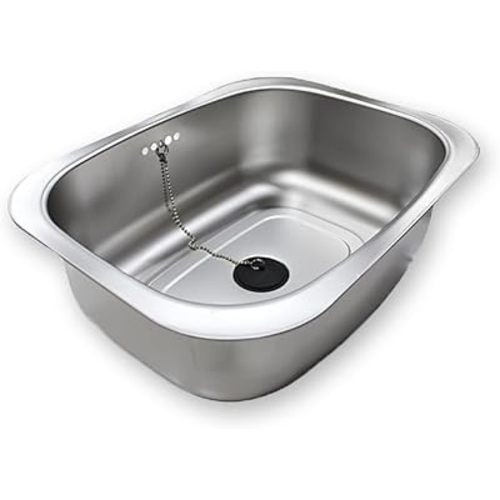 Stainless Steel Washing-up Bowl Multi-purpose Dish Tub for Sink/Wash Basins/Dishpan for Sink (WaterSpout Type)