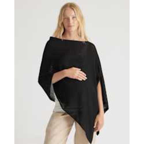 Lightweight Cotton Cashmere Nursing Shawl in Mountain Spring Blue