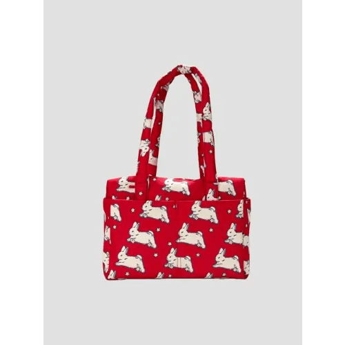 Bunnies Print Everyday Cloud Bag