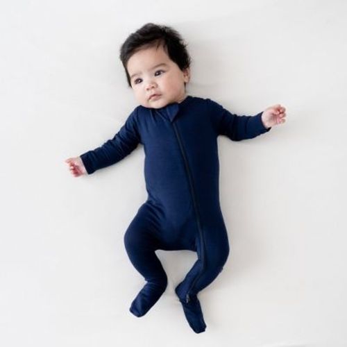 Kyte Baby Zippered Footie In Navy