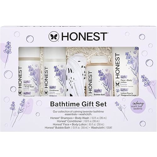 The Honest Company Bathtime Gift Set, Hypoallergenic, Lavender