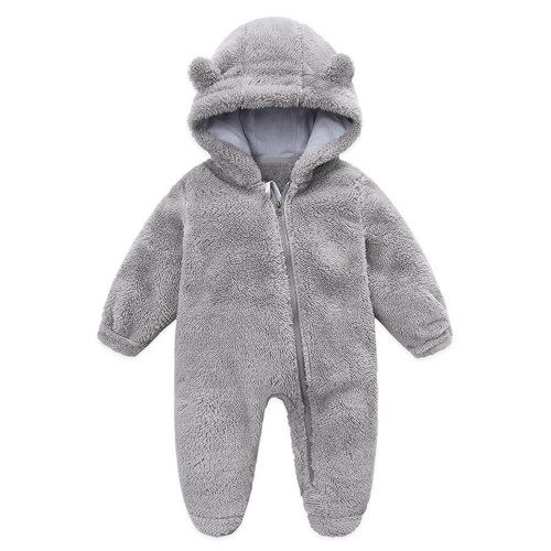 Odeerbi Baby Girls Boys Clothes Baby Rompers Newborn Fleece Footie Snowsuit Winter Bunting Onesie Cartoon Warm Hooded Romper Jumpsuit Outfits