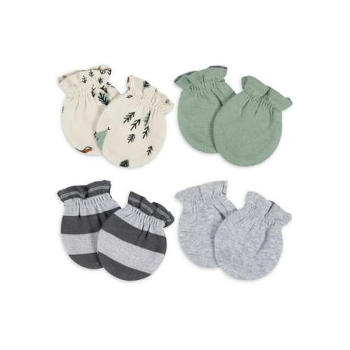 Gerber Baby Boy Mittens, 4-Pack, Sizes Newborn - 0/3 Months