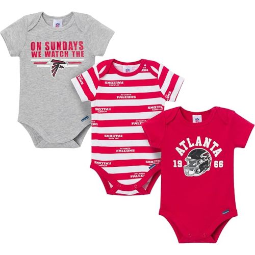 Gerber NFL Baby Boys 3-Pack Onesie Bodysuit