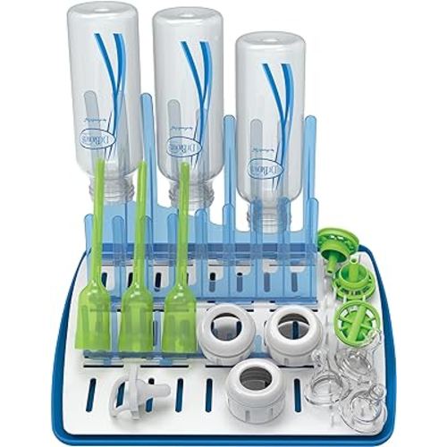Dr. Brown's Folding Baby Bottle Drying Rack for Easy Storage, Dry Nipples, Pacifiers and Other Baby Essentials, BPA-free