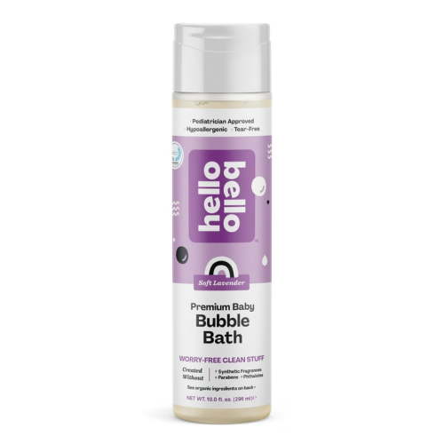 Hello Bello Lavender Bubble Bath, Tear-Free Baby Bubble Bath for All Skin Types, 10 fl oz