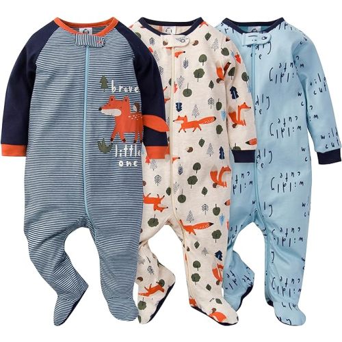 Gerber baby-boys 3-pack Sleep 'N Play - 3-6 Months