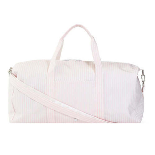 XL PINK PIMLICO STRIPE WEEKENDER – Southern Sorelle Embroidery Boutique
