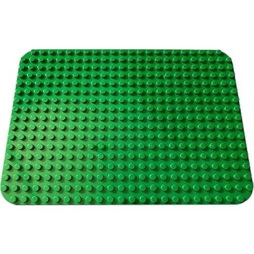 Apostrophe Games Building Block Base Plate for Large Blocks 15" x 10" (1x Green) Compatible with Major Brands, STEM Learning