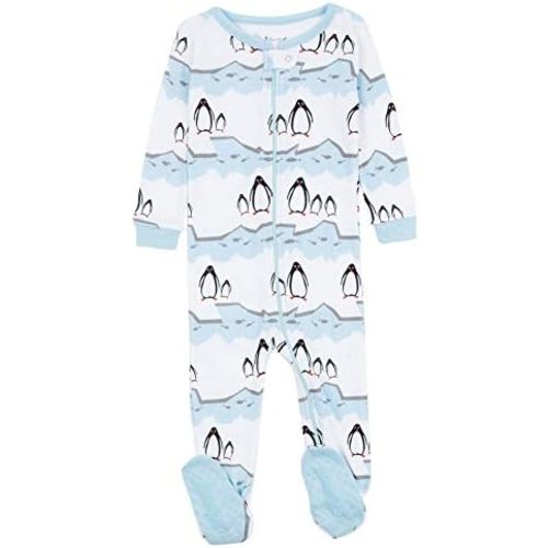 Leveret Kids Baby Boys Girls Footed Cotton Pajamas - Striped